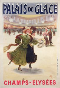 Poster Advertising the Palais de Glace Ice Rink on the Champs-Elysees